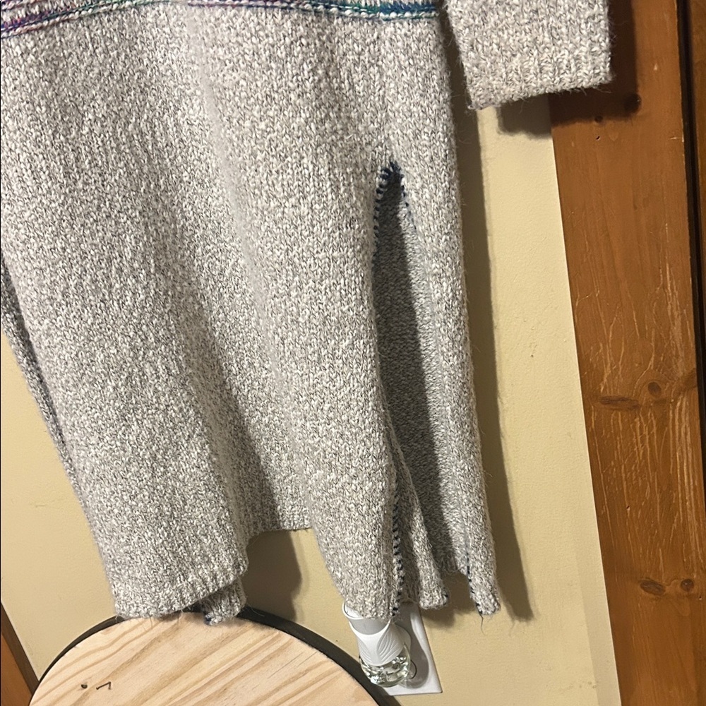 HQ Multicolor Patterned Knit Cardigan - Picture 6 of 8